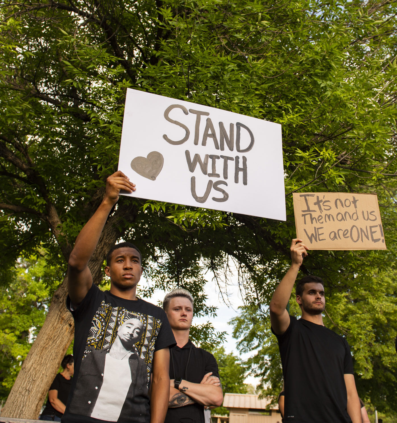 A vigil for George Floyd and others